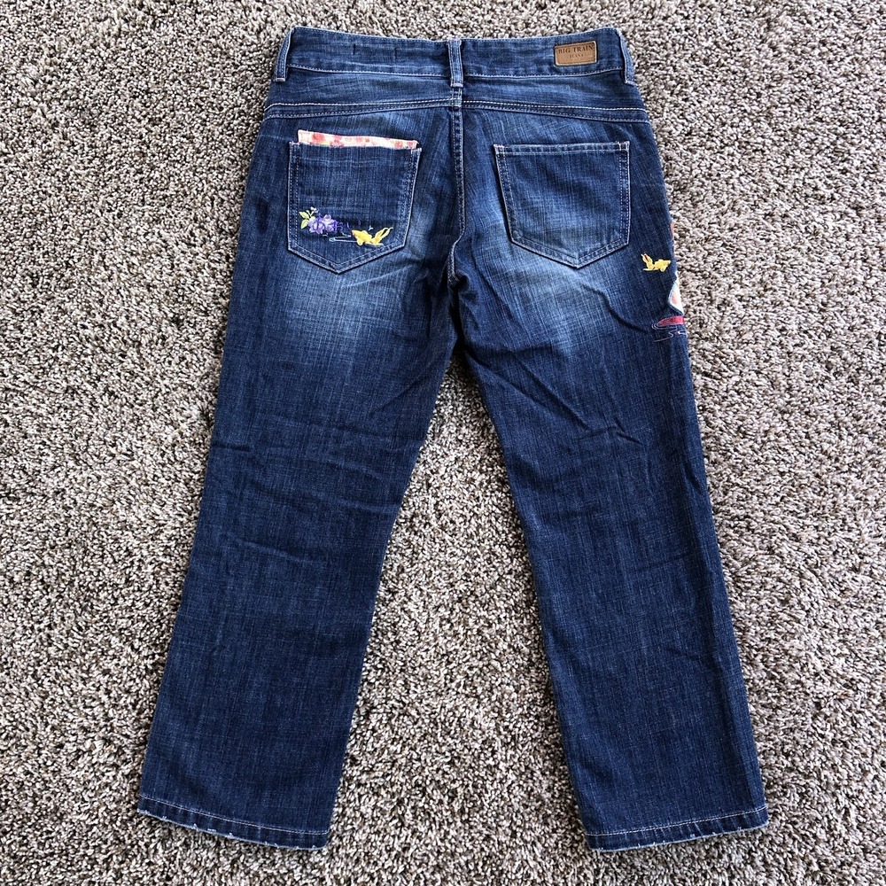 Vintage Big Train Japan Osaka Cropped Jean (28x23) Embroidered Made In Japan Y2K - Picture 6 of 10